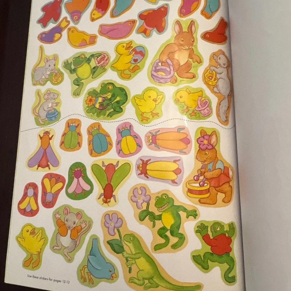 Easter Fun Sticker Stories Hidden Picture Book 75 Reusable Stickers Anna Pomaska